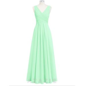 AZAZIE mint green bridesmaid dress size 2